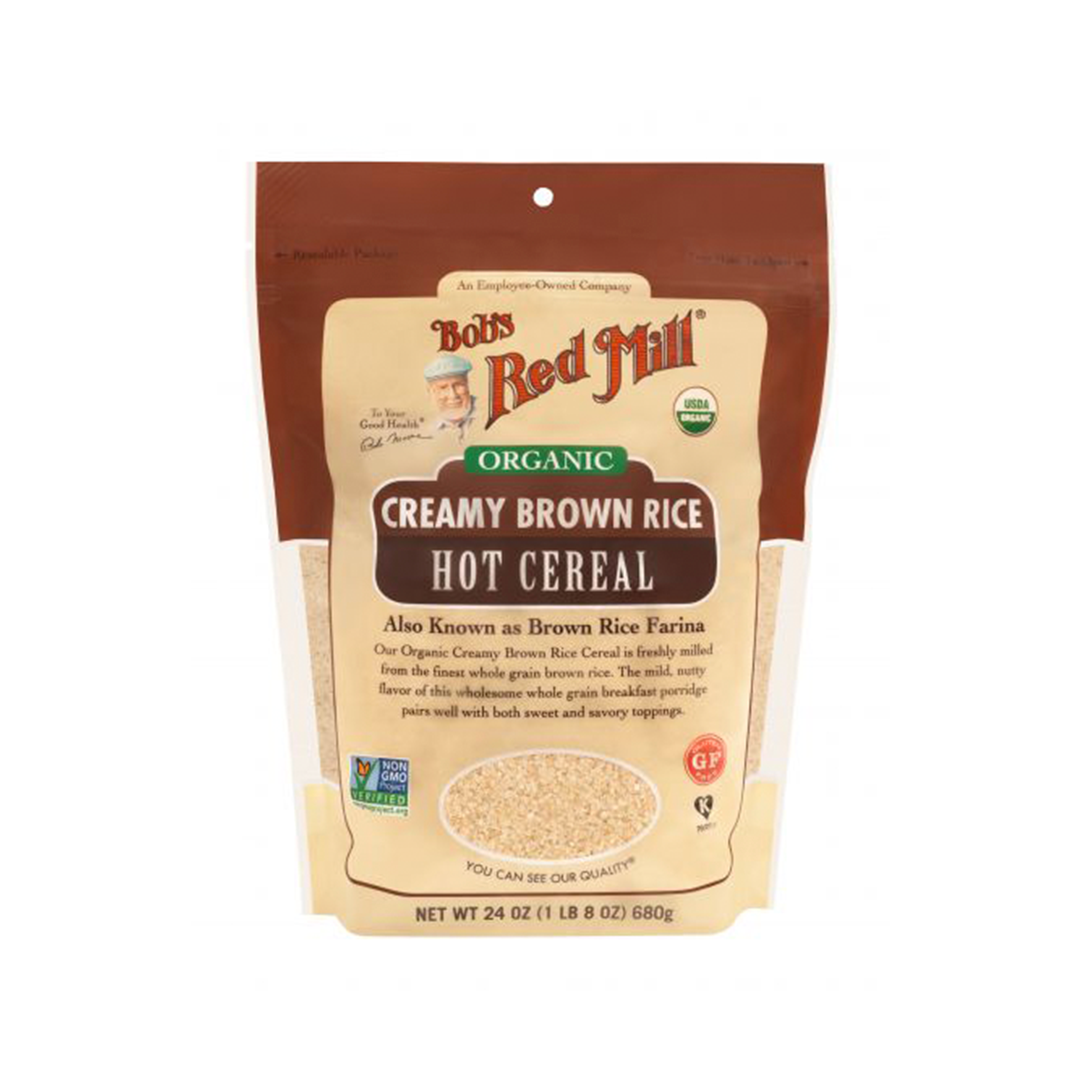 Bob's Red Mill Organic Creamy Brown Rice Hot Cereal - Case Of 4/24 Oz