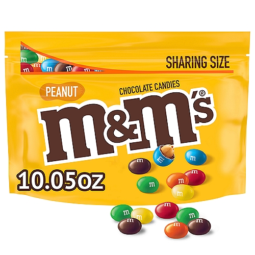 M&M's Chocolate Candies, Peanut, Sharing Size 10.05 Oz