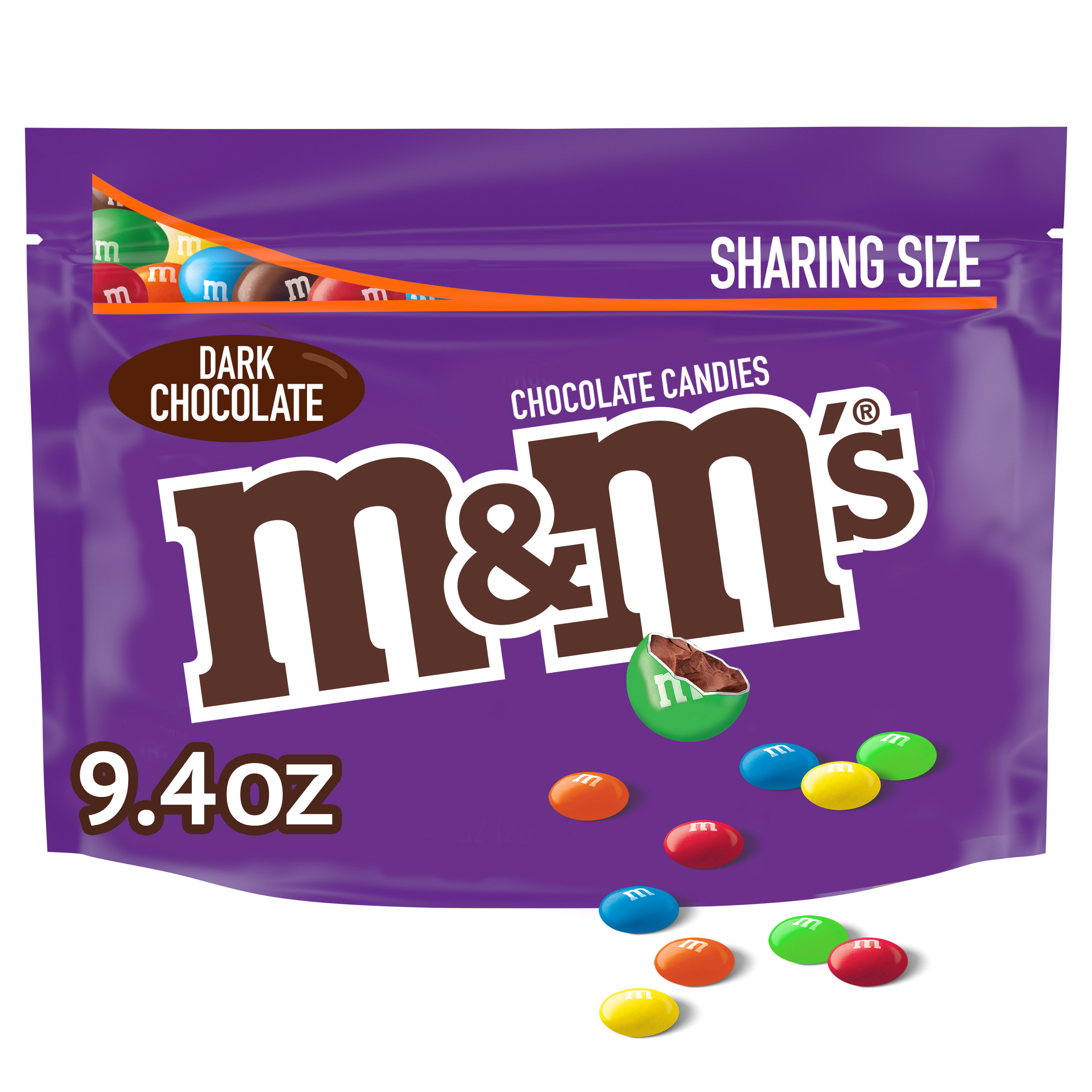 M&M's Chocolate Candies, Dark Chocolate, Sharing Size 9.4 Oz