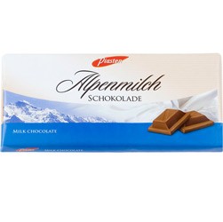 Barra De Chocolate Ao Leite Dos Alpes - Piasten