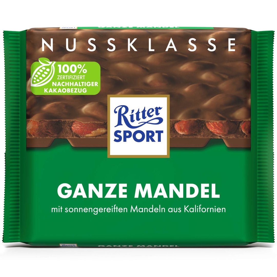 Ritter SPORT Nuss-Klasse Ganze Mandel, 100 G