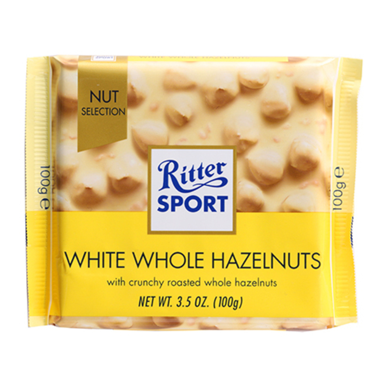 Ritter Sport With Whole Hazelnut White Chocolate 100g