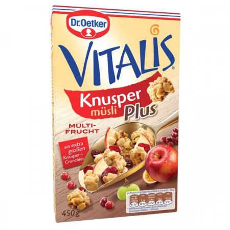 Dr. Oetker Vitalis Knusper Plus Müsli, Multifrucht