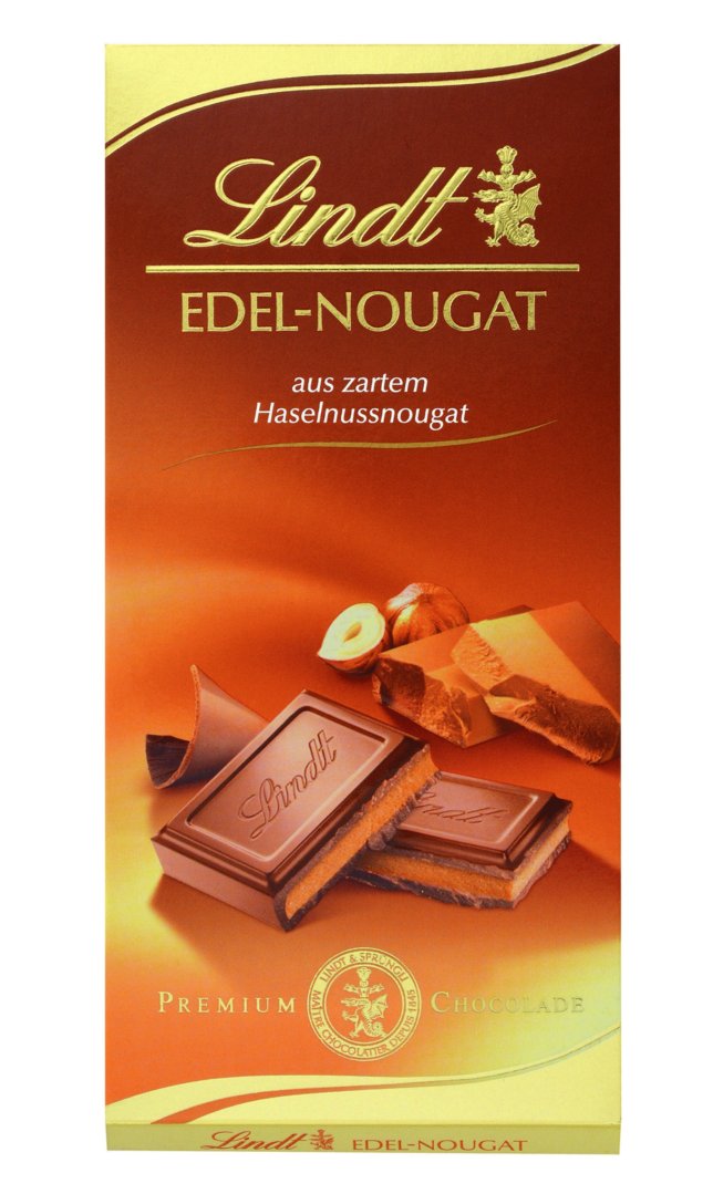Lindt & Sprüngli GmbH Edel-Nougat Aus Zartem Haselnussnougat 100G