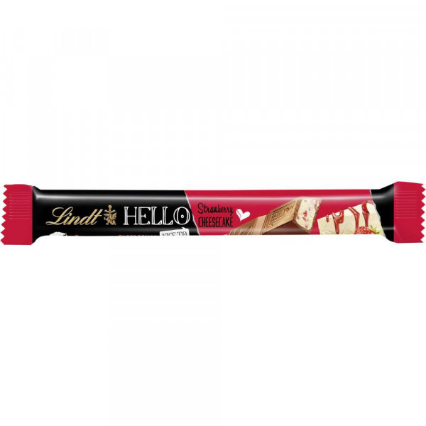 Lindt Hello Strawberry Cheesecake Milk Chocolate 39 G