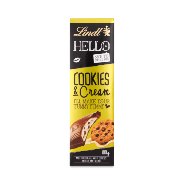 Lindt Hello Cookies & Cream Chocolate