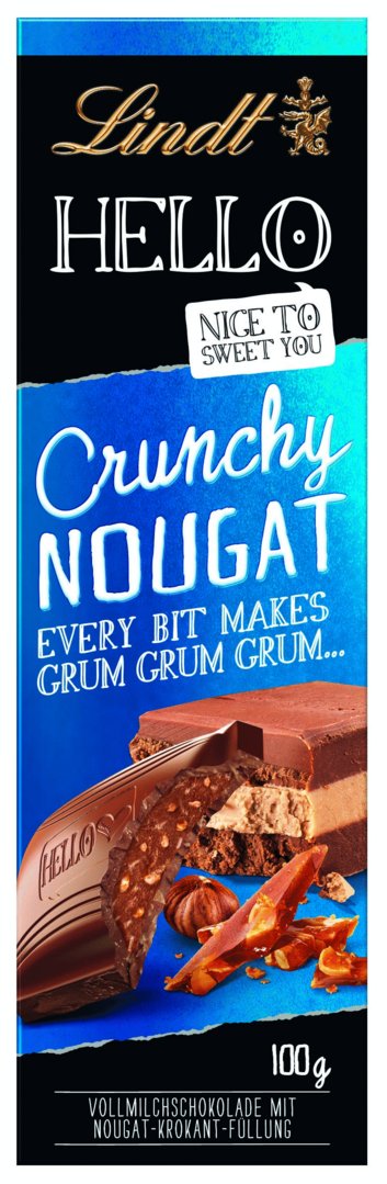 Lindt Hello Crunchy Nougat 100G
