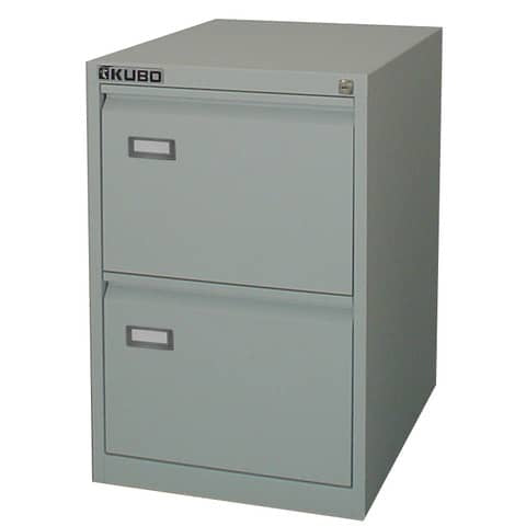 Kubo Classificatore Per Cartelle Sospese 2 Cassetti 46x62x70 Cm Grigio - 4002
