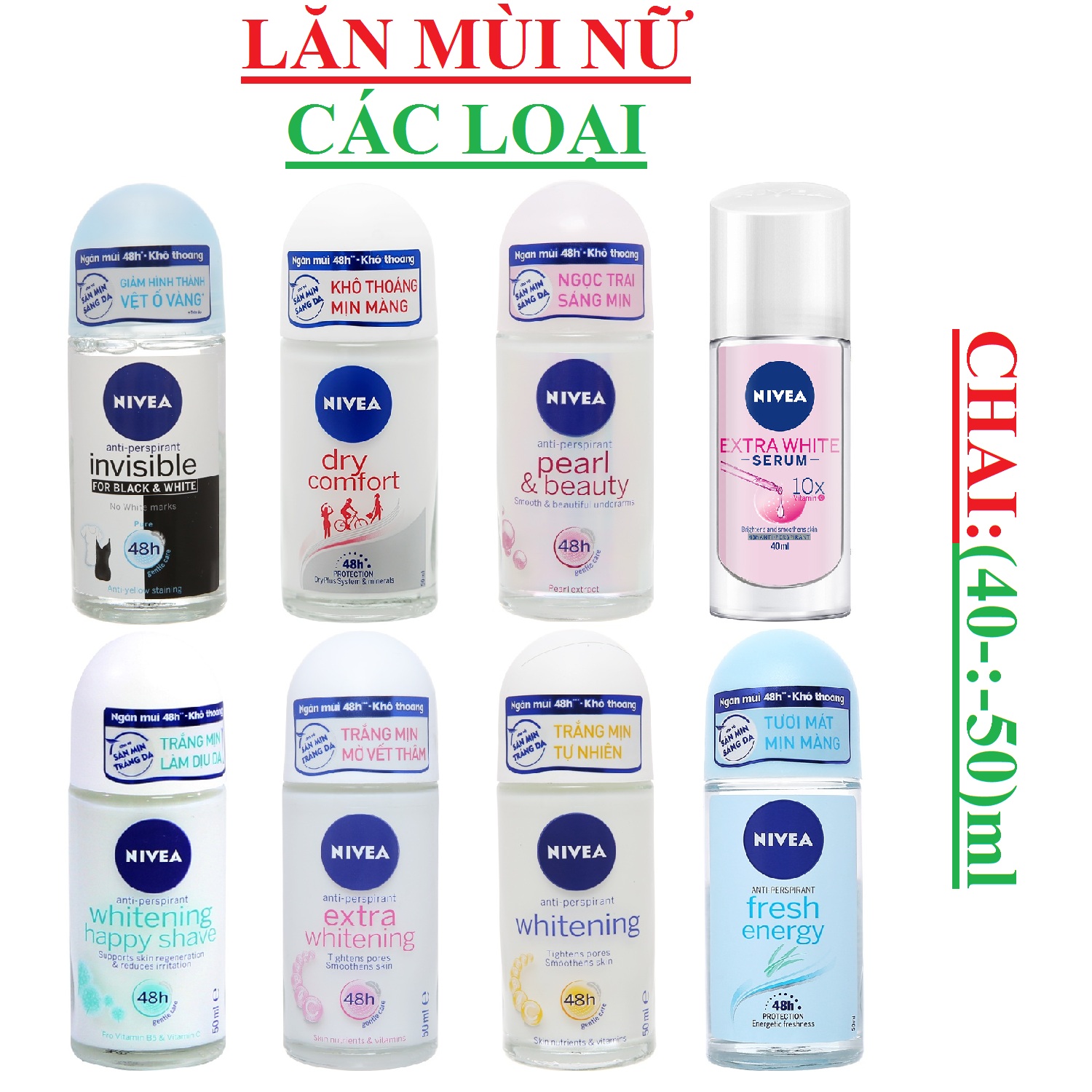 Nivea Energy Fresh Roll On Deodorant 50 Ml