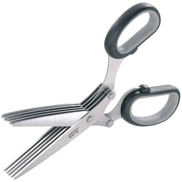 Gefu 12660 Kitchen Scissors 191 Mm Black, Stainless Steel Herb
