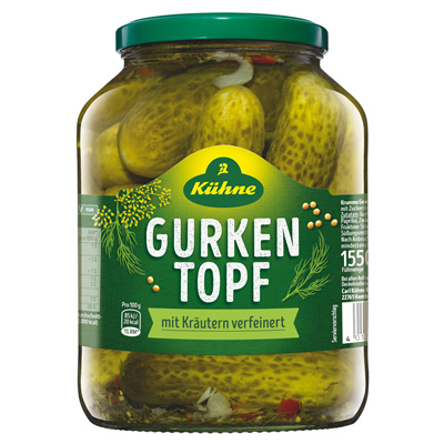 Kühne Kuhne Cornichons Aigres-doux