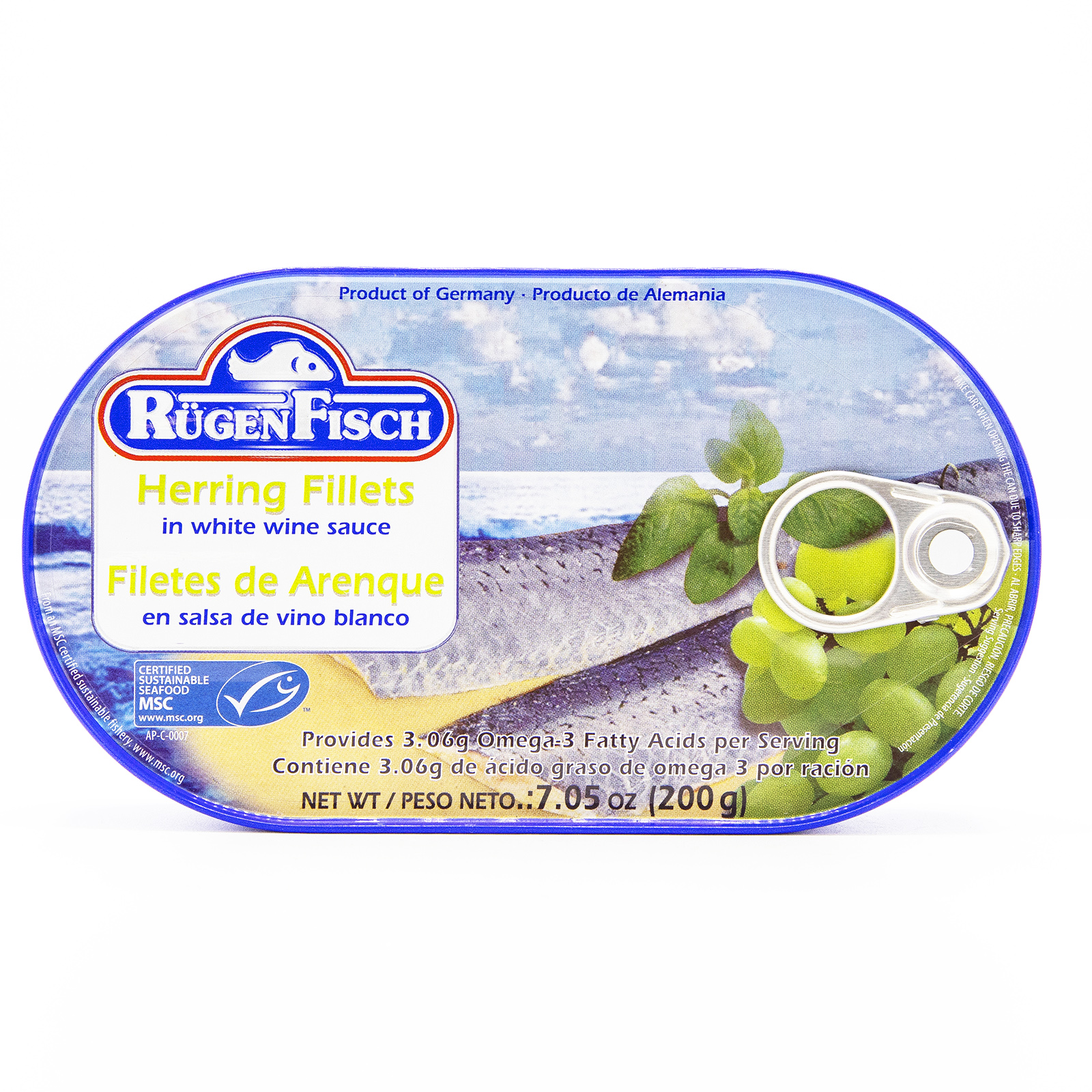 Rugenfisch Herring Fillets In White Wine Sauce 200g