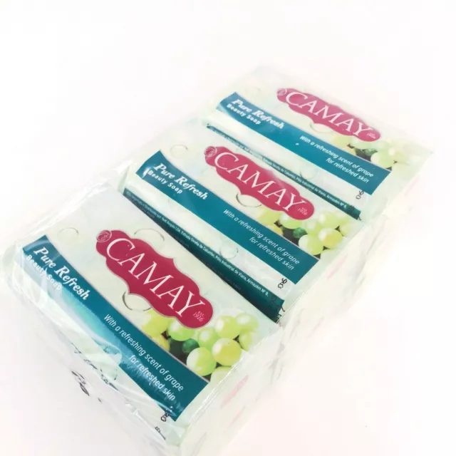 Camay Pure Refresh Beauty Bar 171 G 6.03 Oz Grape Scent Lot Of (6) Rare