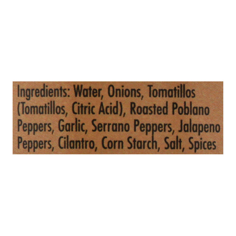 Amalia's Cocina Sauce Chili Verde - Case Of 12-12 OZ