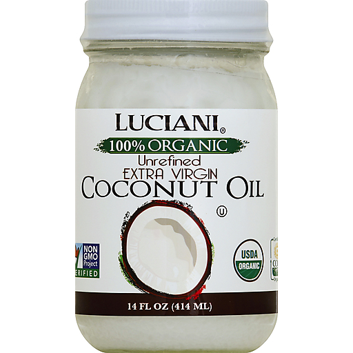 Luciani Coconut Oil, Extra Virgin, 100% Organic, Unrefined