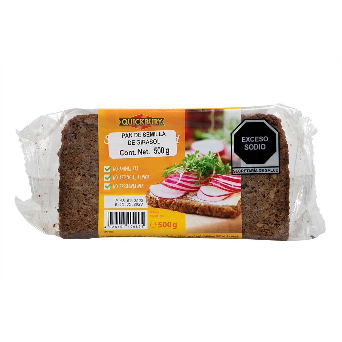 Quickbury Sunflower Seed Bread
