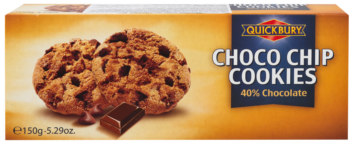 Quickbury Choco Chip Cookies Chocolate150g