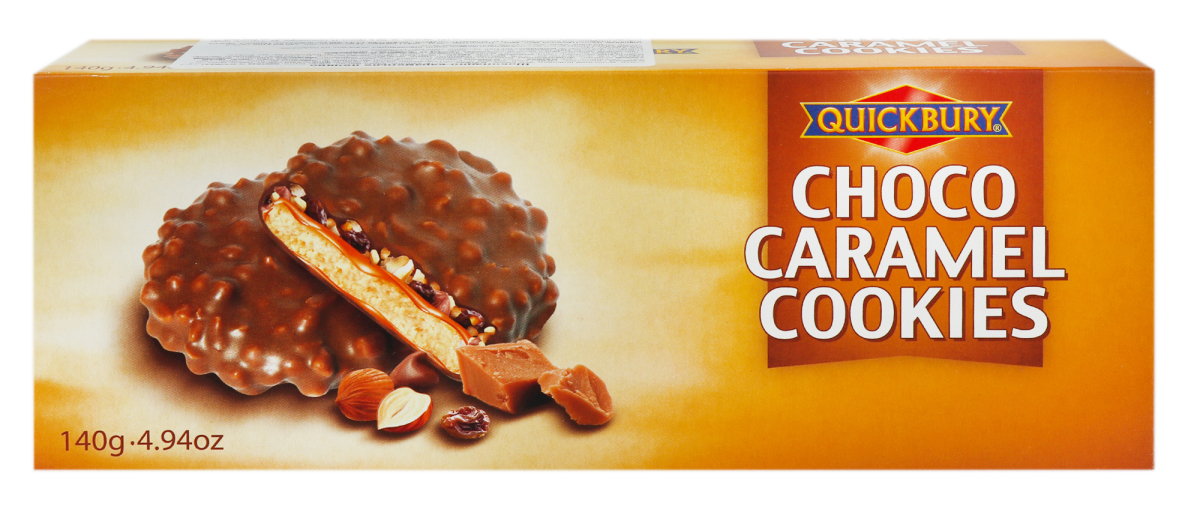 Quickbury Choco Caramel Cookies 140Gm