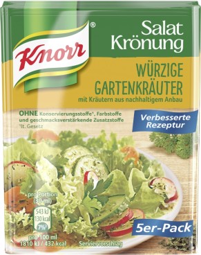 Knorr Salat Krönung Gartenkräuter 5er 50G
