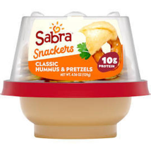 Hummus Sabra Classic With Pretzels