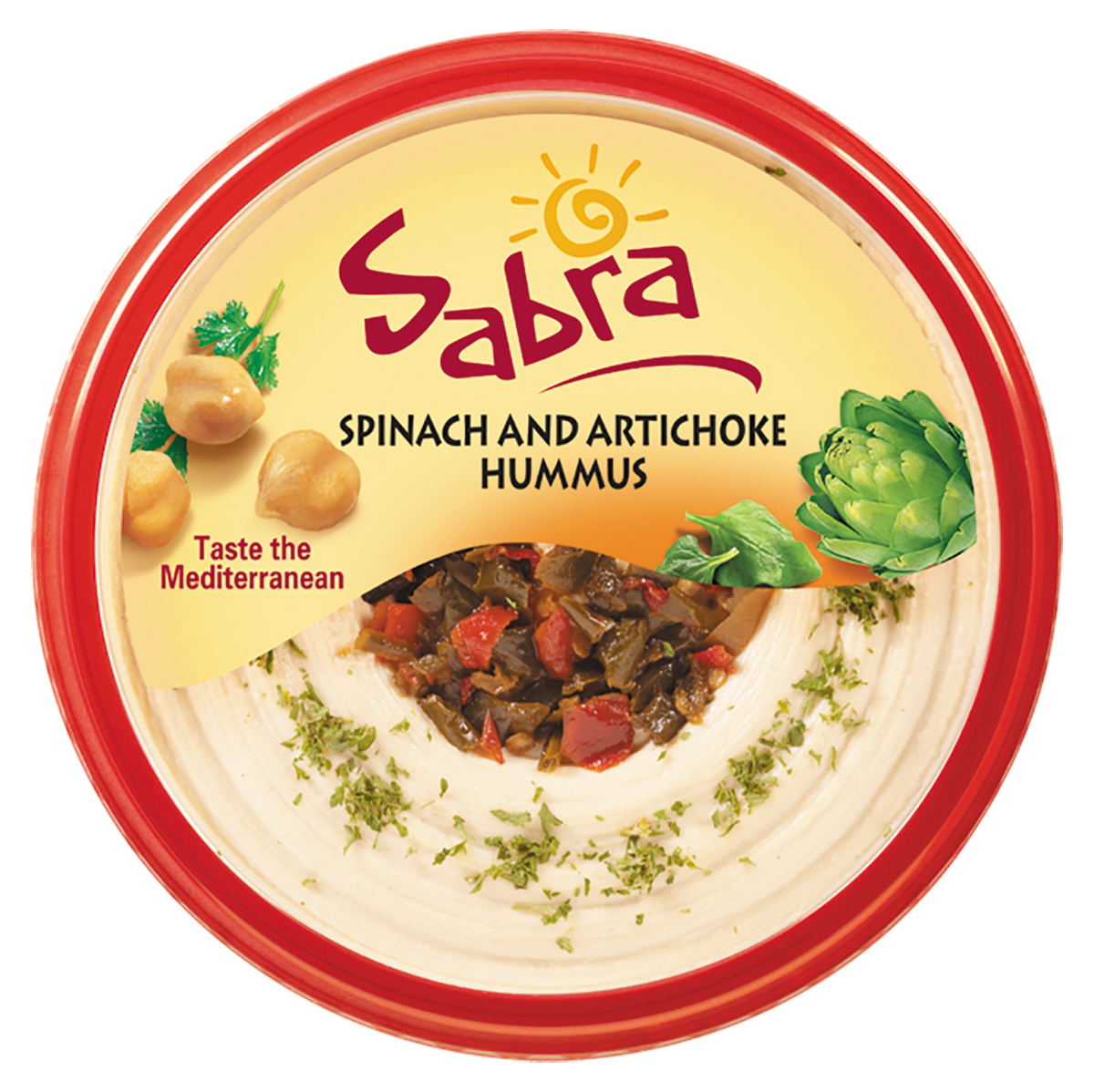 Sabra Spinach & Artichoke Hummus 10 Oz. Tub