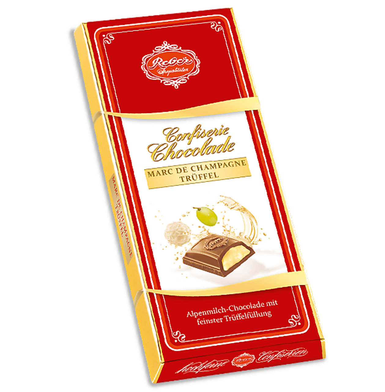 Reber Confiserie-Chocolade Marc De Champagne (100g Packung)