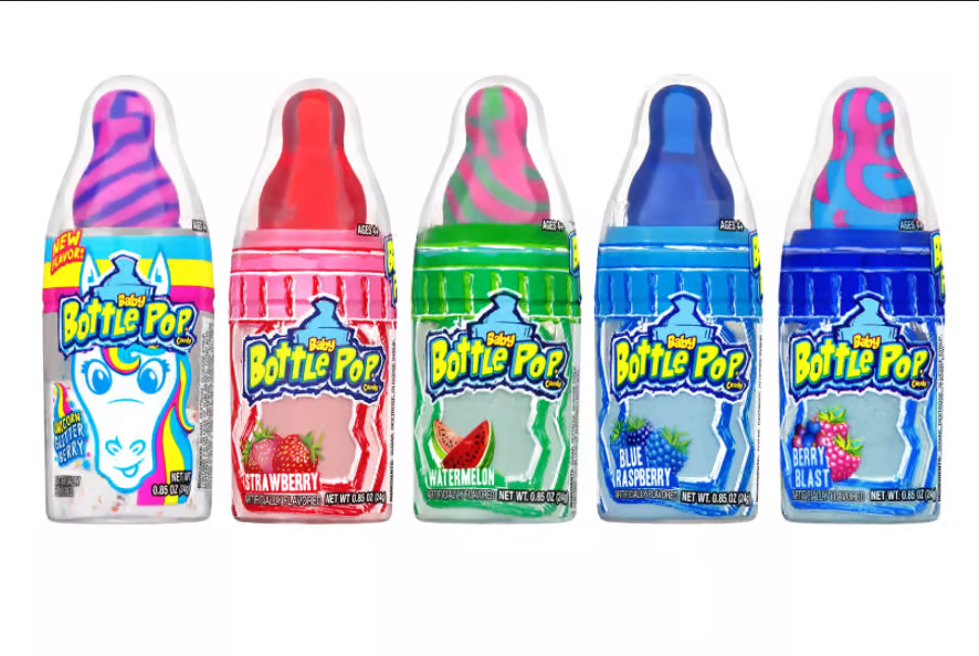 Baby Bottle Pop Original Candy Lollipops With Dipping Powder Assorted Flavors
