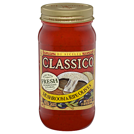 Classico Pasta Sauce Signature Recipes Mushroom & Ripe Olives