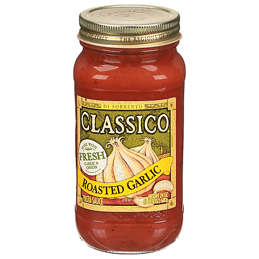 Classico Roasted Garlic Pasta Sauce, 24 Oz Jar
