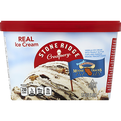 Stone Ridge Creamery Ice Cream, Denali Original Moose Tracks