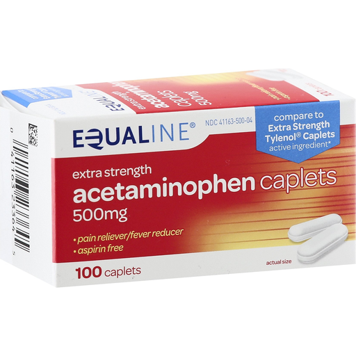 Equaline Acetaminophen, Extra Strength, 500 Mg, Caplets
