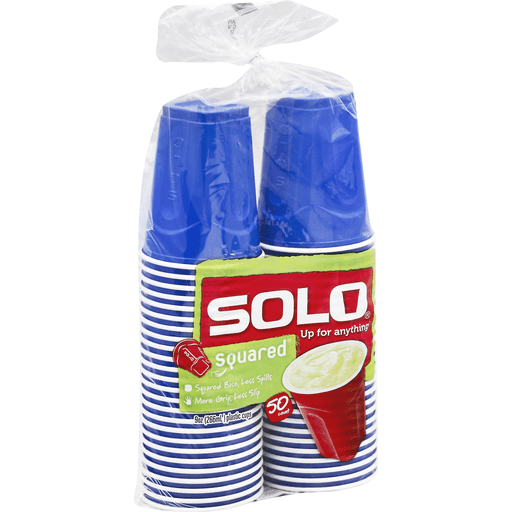 Solo Squared Plastic Cups, 9 Oz