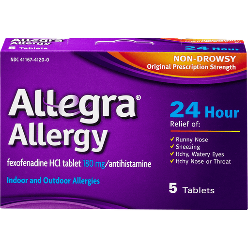 Allegra Allergy Relief, Indoor/Outdoor, 24 Hr, Non-Drowsy, Tablets