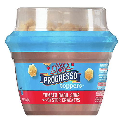 Progresso Toppers Tomato Basil Soup With Oyster Crackers