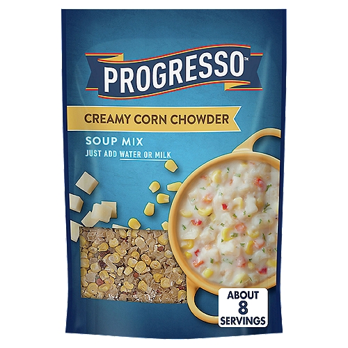 Progresso Soup Mix, Creamy Corn Chowder, Family Size 8 Oz