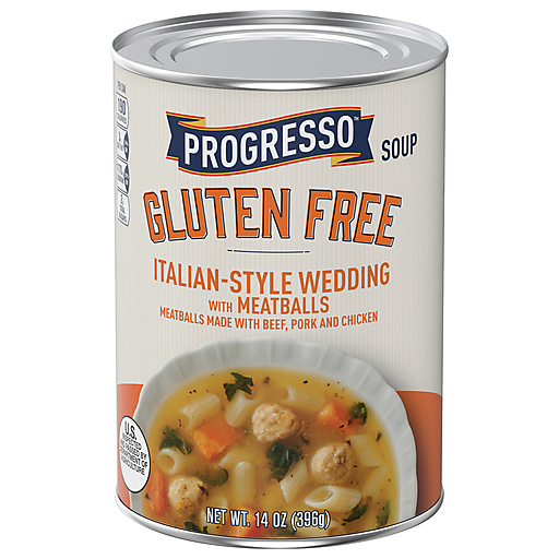 Progresso Gluten Free Italian Style Wedding With Meatballs Soup 14 Oz Can
