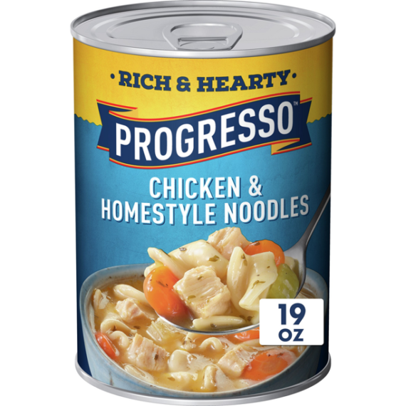 Progresso Rich & Hearty Chicken & Homestyle Noodle Canned Soup