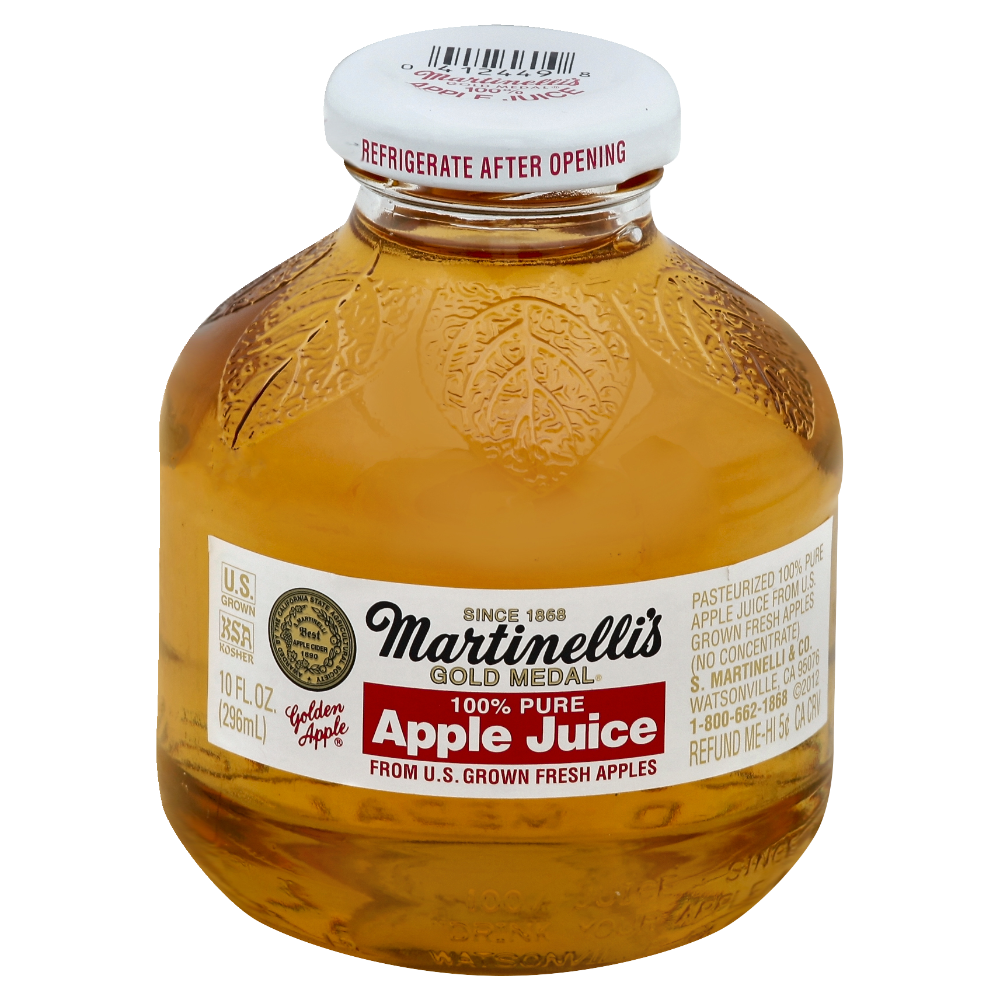 Martinelli's Gold Medal 100% Pure Apple Juice 10 Fl. Oz. Bottle