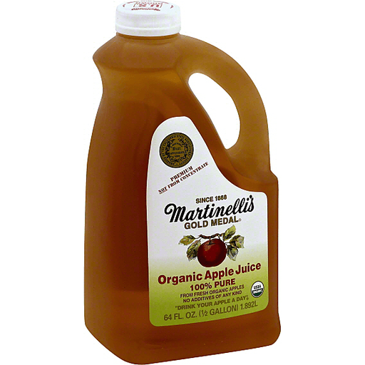 Martinelli's Gold Medal 100% Pure Organic Apple Juice 64 Oz Jug