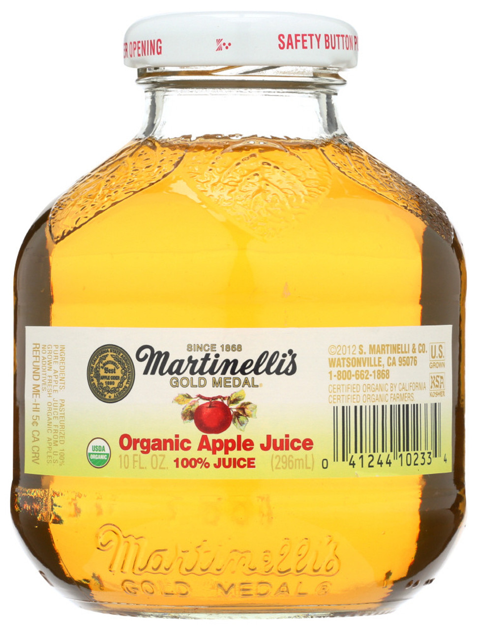 Martinelli's Gold Medal 100% Juice, Organic Apple