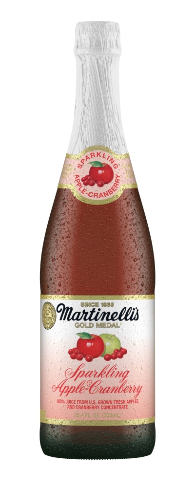 Martinelli's Sparkling Apple - Cranberry Juice 25.40 Fl Oz