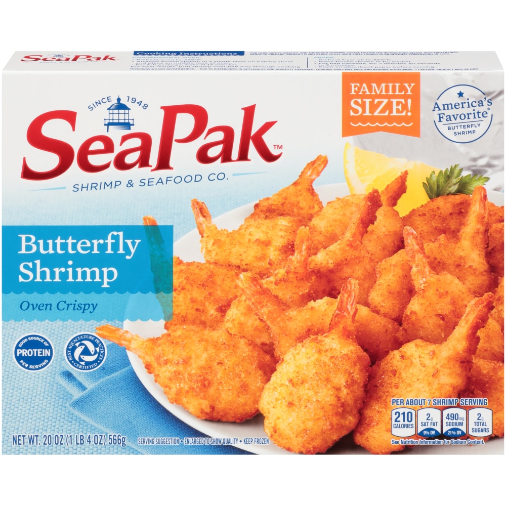 SeaPak Butterfly Shrimp With Crispy Breading - Frozen - 20oz