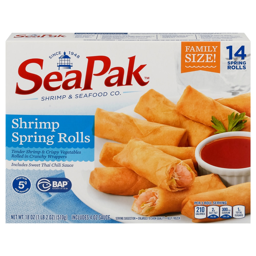 SeaPak Shrimp Spring Rolls, Family Size