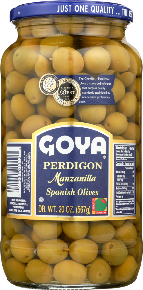 Goya Olives Manzanilla Spanish, 20 Oz