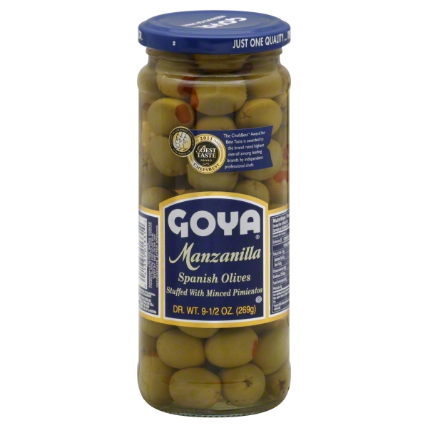 Goya Manzanilla Spanish Olives Stuffed With Minced Pimientos