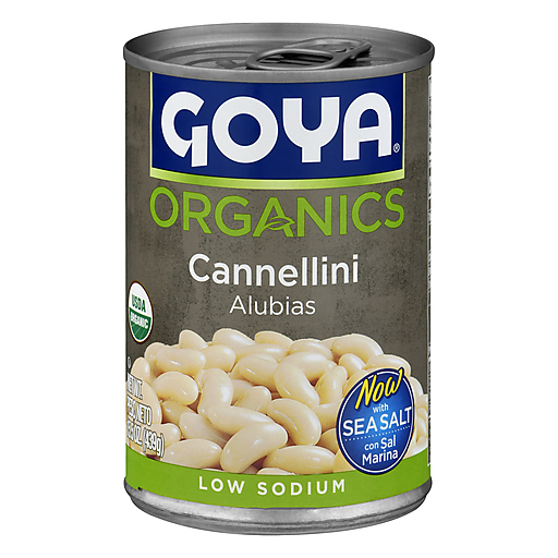 Goya Organics Low Sodium Cannellini Beans 15.5 Oz
