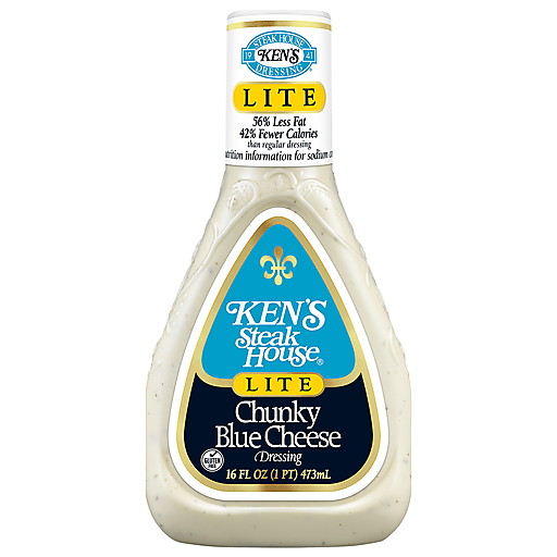 Ken's Steak House Lite Chunky Blue Cheese Dressing - 16 Fl Oz