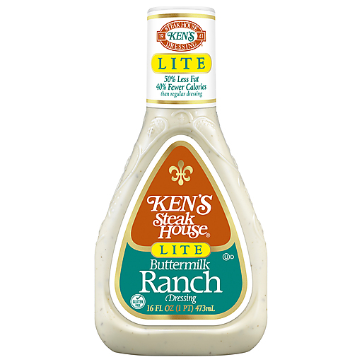 Ken's Steak House Lite Buttermilk Ranch Salad Dressing - 16oz