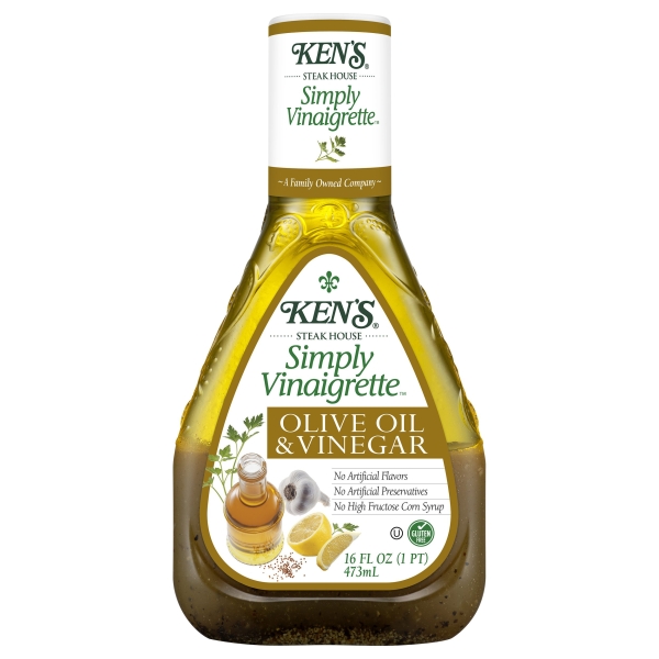 Ken's Steak House Simply Vinaigrette Olive Oil & Vinegar Dressing - 16fl Oz