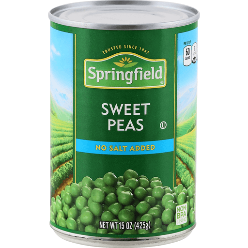 Springfield Sweet Peas, No Salt Added